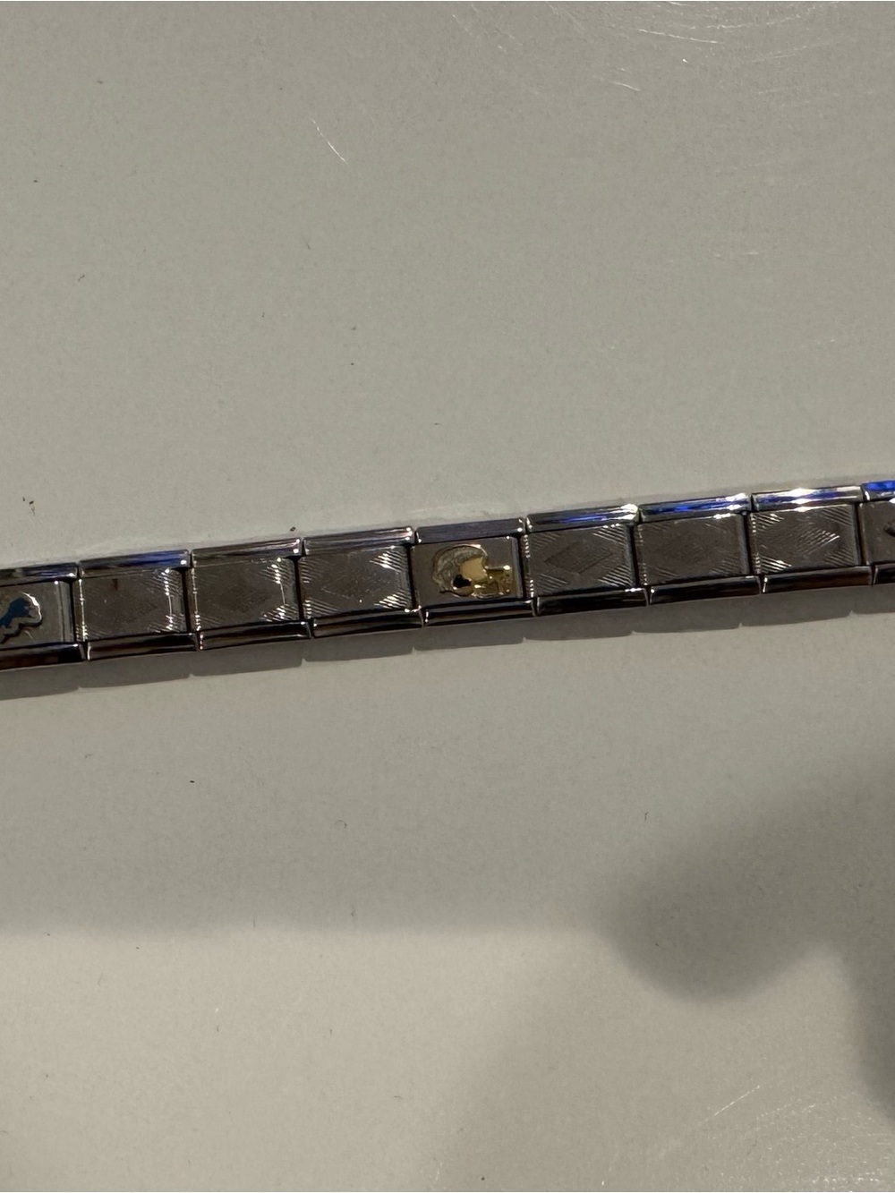 Detroit Lions Italian Charm Bracelet Stainless Steel,  Links adjustable 9 mm Y2K